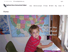 Tablet Screenshot of highlanddove.org